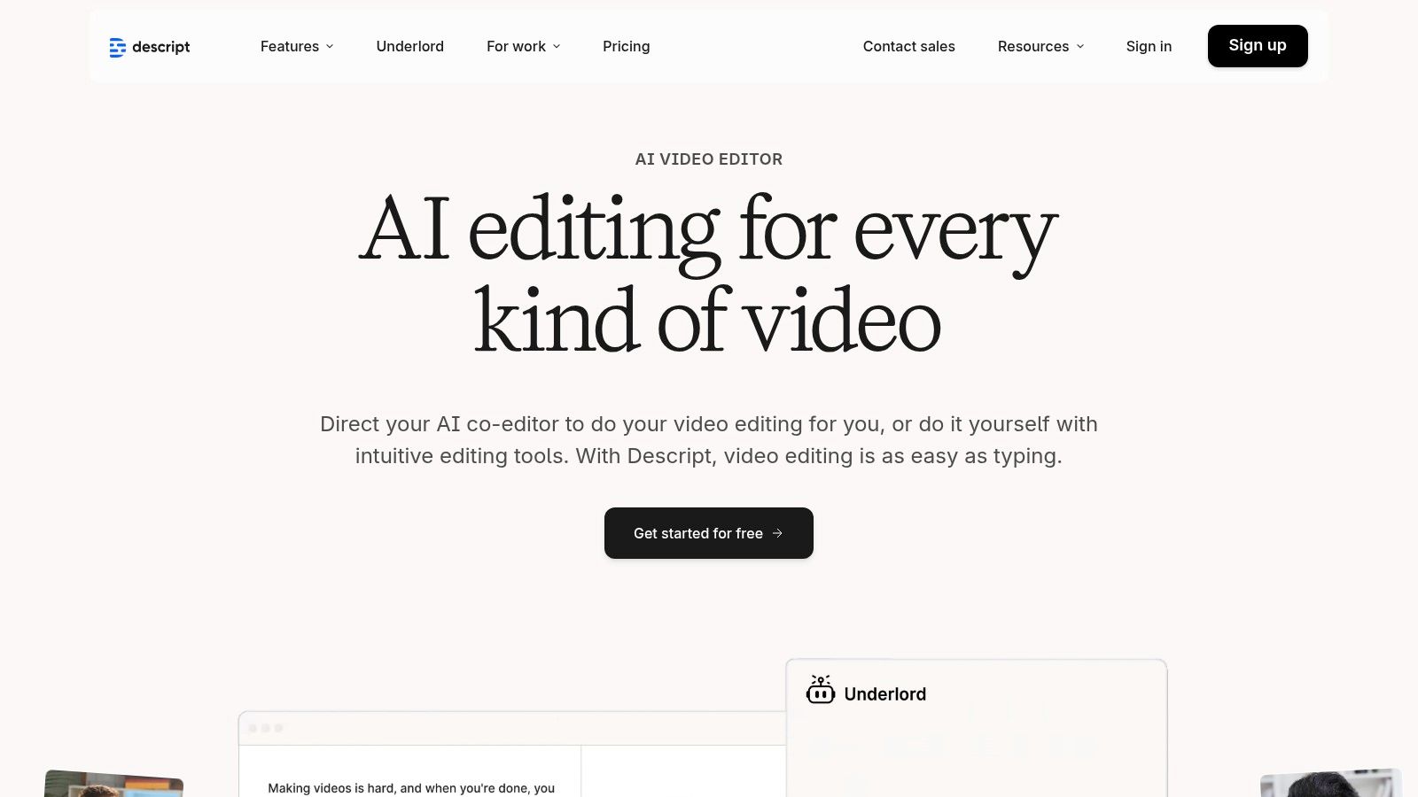 Editing a video project by working directly in its transcript